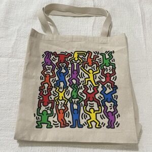 Keith Haring Beige Tote Shoulder Bag Urban Outfitters EUC Gift